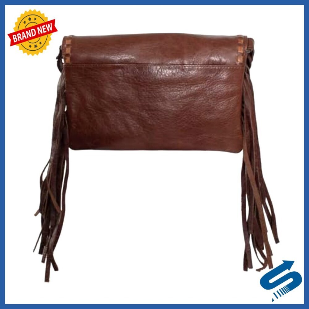 Buffalo Leather Crossbody Bag with Multiple Pockets for Casual Outings - Picture 4 of 6